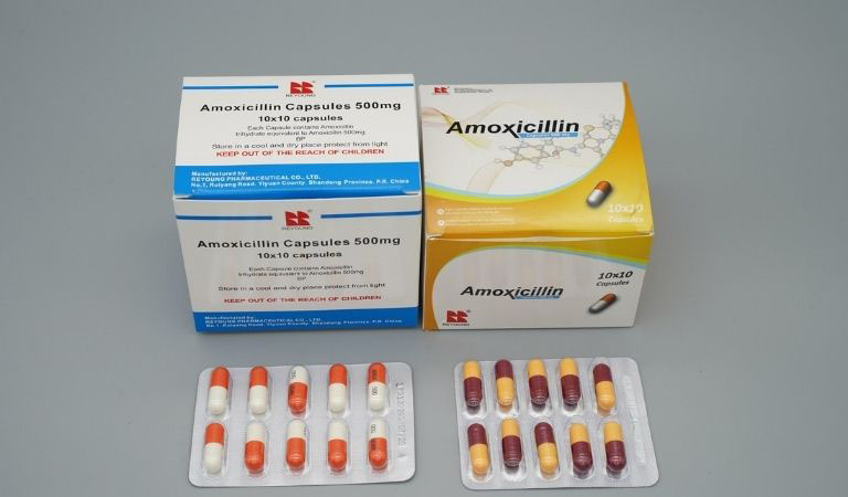 Thuốc đặc trị viêm amidan hốc mủ Amoxicillin