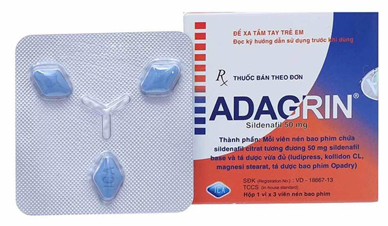 Adagrin là thuốc giúp xử lý bệnh liệt dương, dùng nhiều tại bệnh viện có khoa Niệu