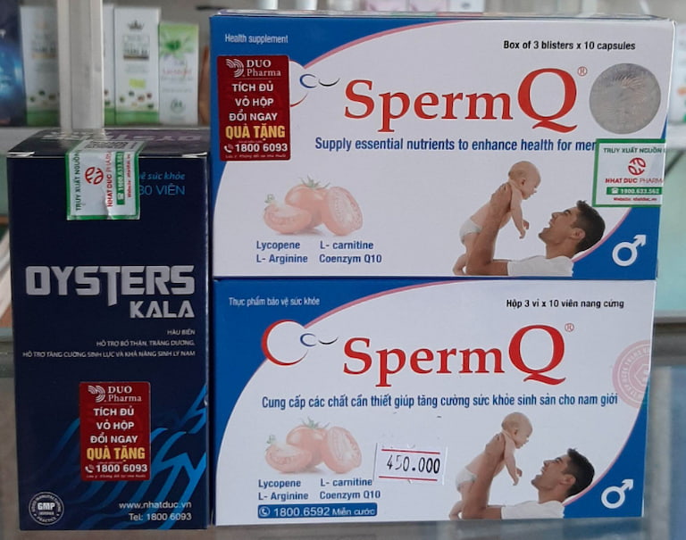 Sperm Q là sản phẩm có khả năng cải thiện chất lượng tinh trùng tốt